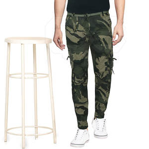 Vente en gros d'usine de pantalons cargo pour hommes meilleure qualité en coton avec poches latérales Offres Spéciales à motif droit style décontracté - Product Image 2