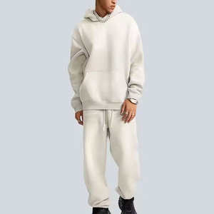 Survêtement de qualité supérieure en coton 100% imprimé à l'écran et délavé à l'acide, surdimensionné, à épaules tombantes, motif uni - Product Image 4