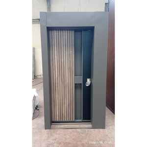 Puertas de Seguridad de Acero Premium ABSDOOR SPLINE, Diseño con Textura de Madera, la Mejor Calidad para Entrada de Apartamentos, Villas e Interiores, Turquía - Product Image 3