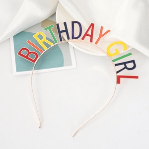 Kit de fête d'anniversaire pour filles comprenant une bannière, un serre-tête et une écharpe, ensemble de décoration d'anniversaire réutilisable pour l'intérieur - Product Image 4