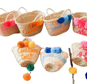 Wholesale Personalized <b>Straw</b> <b>Bag</b> Vintage Crochet Macrame Beach <b>Bags</b> Direct From Indian Supplier - Product Image 1