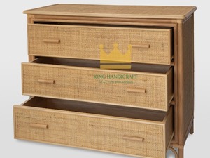 Meuble de rangement pour enfants en rotin naturel moderne en gros pour le salon et la chambre à coucher fabriqué au Vietnam - Product Image 5