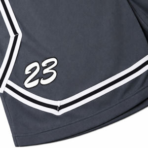 Shorts mi-longs décontractés pour hommes, légers, en maille, pour la course à pied, la salle de sport, avec poches, respirants, anti-humidité, 100% polyester - Product Image 2