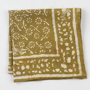 Pañuelo cuadrado personalizado con estampado de bloques de algodón para mujer, pañuelo clásico de algodón 100%, novedad - Product Image 4