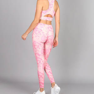 <b>Leggings</b> Yoga Wear Mid Waist Breathable Lightweight Eco-Friendly Stretchy <b>Women</b> Sportswear OEM Service for Adults - Product Image 2