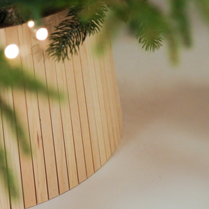 Collar de árbol de Navidad de madera natural de nuevo diseño, decoración del hogar, ventas al por mayor de alta calidad de Vietnam - Product Image 5