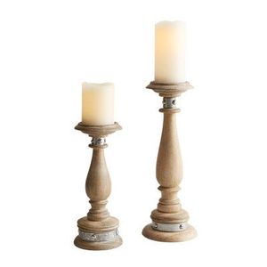 Candelabro Decorativo de Madera Maciza para Navidad y Bodas, Ecológico, Hecho a Mano, Iluminación Festiva, Decoración de Mesa, Disponible en Todo el Mundo - Product Image 1