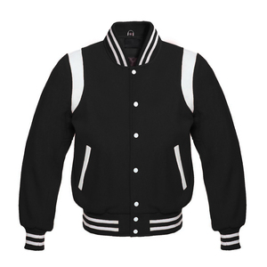 Varsity Jacket Classic Wool Leather Unisex Casual Wear Varsity Bomber Ligero Algodón Acanalado College Fashion Chaquetas para hombres - Product Image 1