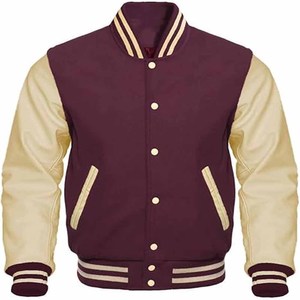 Vestes universitaires personnalisées avec logo en transfert thermique, veste de baseball unisexe décontractée, veste d'hiver unie, téléchargée par Dress Sports - Product Image 1