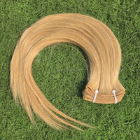 Extensions Blondes 100% Cheveux Humains Vierges Remy, Cuticules Alignées, Super Double Drawn, Sans Nœuds, Double Trame Faite à la Machine, Qualité Supérieure Premium