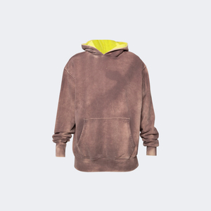 Sweat à capuche vintage noir délavé 2025, 100 % coton, coupe classique, respirant, logo personnalisé, prix de gros, prix abordable, OEM - Product Image 4