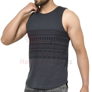 Chaleco de entrenamiento informal para hombre, transpirable para Fitness camiseta sin mangas, estampado de logotipo personalizado de punto de Pakistán - Product Image 3