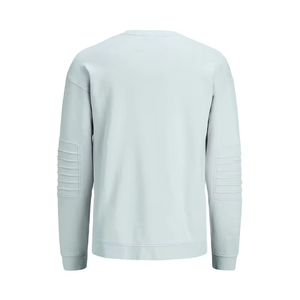 Sweat-shirt décontracté élégant à double poche brodée, coupe épaules tombantes, respirant, 100 % coton, tissu doux et confortable pour - Product Image 3