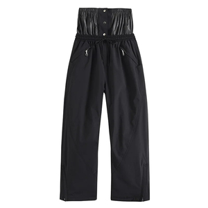 Pantalon de neige personnalisé OEM pour hommes, respirant, coupe-vent, imperméable, respirant, pantalon de jogging extérieur plat à taille élastique - Product Image 5