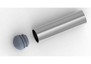 Tapa de extremo de plástico PP ecológica moderna tapa de tubo de moldeo por inyección para tubos de aluminio de acero de hierro-para inodoros baños cocinas - Product Image 3