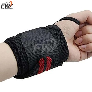 Attelles de poignet professionnelles personnalisables avec logo, boucle pour le pouce, en néoprène, coupe-vent, portables, pour la musculation - Product Image 2