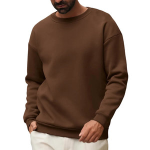 Venta al por mayor de los hombres de cuello redondo sudadera Personalizar Fleece Casual Wear Basics algodón mezclado sudadera para los hombres - Product Image 4