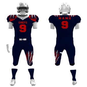 เสื้อเจอร์ซีย์อเมริกันฟุตบอลแบบออกแบบเองได้,พร้อมอุปกรณ์เล่นแบทวิลชื่อผู้เล่นและชุดนักฟุตบอลอเมริกันที่มีหมายเลข - Product Image 3