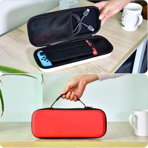 Étui de rangement simple en EVA avec fermeture éclair, bicolore rouge et blanc, pour <span class=keywords><strong>Nintendo</strong></span> Switch 2/OLED avec Joy-Con, pochette de voyage pour jeux - Product Image 2