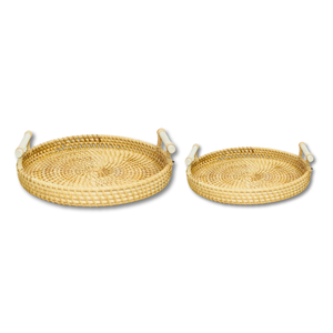 LA MEJOR VENTA Estética natural para su hogar: elegantes bandejas de ratán de Vietnam con alta calidad - Product Image 1