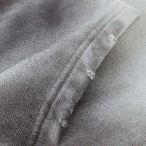 Survêtement streetwear zippé 100% coton French Terry délavé au soleil vintage avec logo personnalisé surdimensionné effet délavé à la pierre - Product Image 4