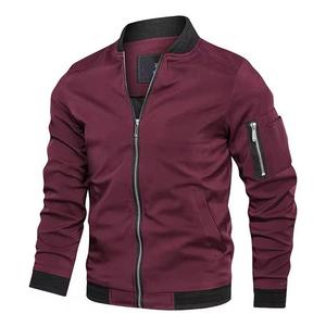 Chaquetas de bombardero de forma sellada con pliegue suave en el pecho ajustado Chaquetas de bombardero de manga firme de tono uniforme Chaquetas de bombardero de tacto afilado con marco ligero - Product Image 5