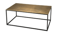 Table d'appoint de style arabe, structure en métal doré, plateau en métal noir, fabrication artisanale, prix bas, design moderne, utilisation personnalisée, articles d'hôtellerie