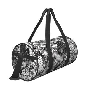Sac polochon de sport en nylon de voyage avec logo personnalisé grand sac polochon de sport léger personnalisé à la mode en vente - Product Image 2