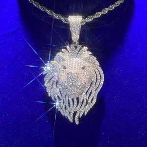 Alta calidad 925 plata esterlina 3D personalizado Hip Hop joyería rapero Iced VVS Moissanite diamante colgante totalmente VVS cristianos - Product Image 6