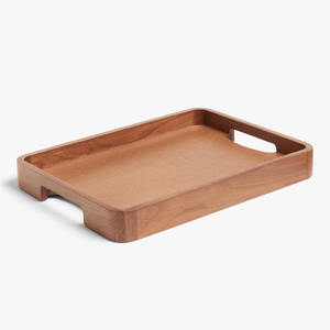 Plateaux en bois d'acacia au prix le plus bas ensemble de plateaux en bois dur naturel artisanal pour la décoration de la cuisine - Product Image 2