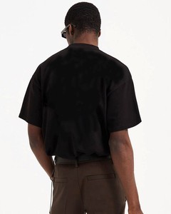 T-shirts surdimensionnés unis 100% coton de qualité supérieure avec logo personnalisé T-shirt d'été unisexe à manches courtes pour hommes vente en gros - Product Image 1