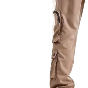 กางเกงคาร์โก้ผู้ชายน้ำหนักเบาแบบติดกระดุมสำหรับผู้ชายกางเกงคาร์โก้น้ำหนักเบาออกแบบโลโก้ได้ตามต้องการ - Product Image 4