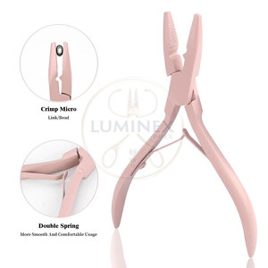 Vẻ đẹp Saloon tóc mở rộng Công cụ <span class=keywords><strong>Kit</strong></span> cho plier kéo công cụ vòng lặp cho tóc mở rộng loại bỏ <span class=keywords><strong>Micro</strong></span> Vòng - Product Image 3