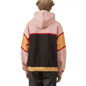 2025มีฮู้ดผ้าฝ้ายแบบยูนิเซ็กซ์มีสีบล็อกพิมพ์ลายนูนสำหรับผู้ชายเสื้อมีฮู้ดพื้นฐานป้องกันการหดตัวสำหรับฤดูหนาวโลโก้ตามสั่ง - Product Image 6