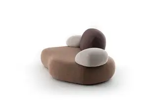 2023 New Modern Designer Sofas Design Fabric Sofa Set Modular Sectional Moroso Pebble Rubble Furniture Sofa