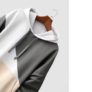 เสื้อฮู้ดแฟชั่นแบบสวมหัวมีฮู้ดปรับแต่งได้พิมพ์ลาย - Product Image 5