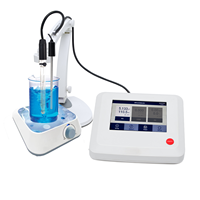 Analyseur d'eau multi-paramètres PH Mètre Écran tactile Liquide pH ORP Machine de mesure de la conductivité
