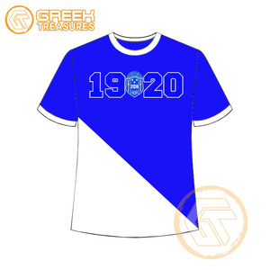 Camisetas de Verano Personalizadas al por Mayor para Mujeres de la Hermandad Zeta Phi Beta, 100% Algodón, Transpirables, de Secado Rápido, Ropa de Fraternidad de Primera Calidad - Product Image 4