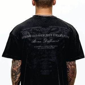 Camisetas de algodón orgánico Supima de bambú peinado 100% grueso Premium personalizadas para hombre, camisetas de gran tamaño con hombros caídos, camisetas con logotipo blanco en blanco a granel - Product Image 6