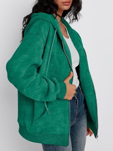 Sudadera con Capucha para Mujer, Personalizada, al por Mayor, para Uso en Exteriores, la Más Vendida, con Cierre, Material Suave, Estilo Casual y Moderno - Product Image 5