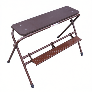 MBA <b>Folding</b> Trestle Collapsible Painted Steel <b>Table</b> - Product Image 3