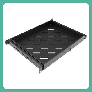 ถาดวางคีย์บอร์ดสำหรับแร็คเซิร์ฟเวอร์ ทำจากอะลูมิเนียมอัลลอย พร้อมชั้นวางแบบเลื่อนและดีไซน์แบบยืดหดได้ สำหรับ ATX - Product Image 5