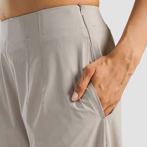 Pantalon Harem Dynamique pour Filles, Respirant, en Toile Crème, Décontracté, Ample à Jambes Larges, avec Taille Élastique Haute-Basse, pour le Printemps - Product Image 5