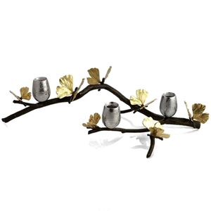 Portavelas de Aluminio con Forma de Rama, Decoración de Mesa, Portavelas para Velas de Té, para Hogar, Bar, Mesa de Comedor - Product Image 2