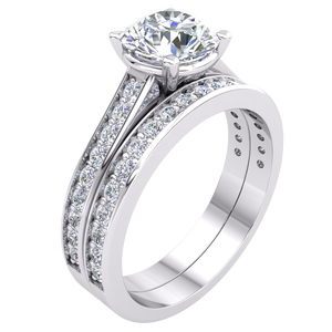 Anillo de Plata 925 con Diamante de Laboratorio para Mujer, Certificado IGI, RJC, ODM, OEM, Fabricante de Joyería Fina Ética, E201047_WB300901 - Product Image 1