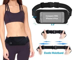 Cinturón deportivo ajustable, ligero e impermeable para correr, soporte de cintura, OEM/ODM, bolsillo con cremallera, riñonera para bebé con teléfono esencial - Product Image 6