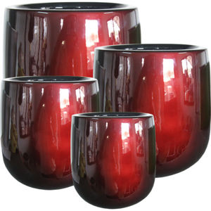 KNT Creations Jardinière de jardin moderne haut de gamme en FRP, résistante aux intempéries, antirouille, légère, design personnalisé, finition sculptée à la main, pour la maison - Product Image 1