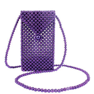 DST Inspiration triangolo Cover rosso <span class=keywords><strong>viola</strong></span> bianco perla busta <span class=keywords><strong>borsa</strong></span> a tracolla per telefono <span class=keywords><strong>borsa</strong></span> da <span class=keywords><strong>donna</strong></span> fatta a mano alla moda - Product Image 3