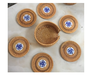 Handwoven Rattan Charger Plate for Dining, Eco-Friendly <b>Wicker</b> <b>Placemat</b> Set, Wholesale Boho Vietnam Rattan Charger Plate - Product Image 2