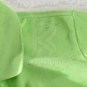 100% coton pour hommes pour Polo T-Shirt confortable à séchage rapide à manches courtes avec motif solide en tissu tricoté - Product Image 2